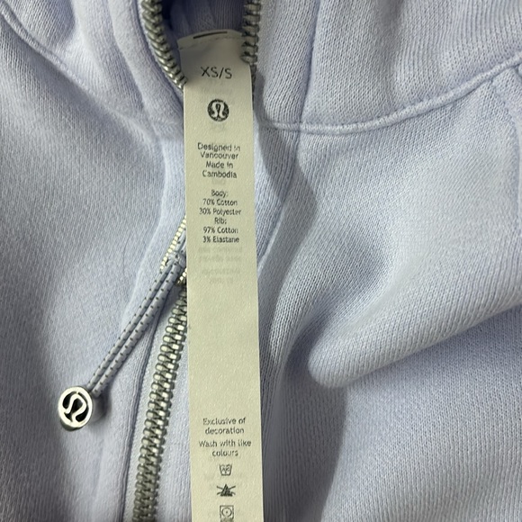 Lululemon Scuba Oversized Half Zip Blissful Blue (Pastel Blue/Lavender) XS/S - Picture 7 of 11